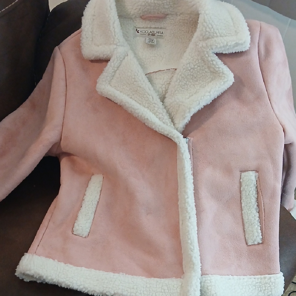 Koolaburra Blush and Cream Sherpa Coat